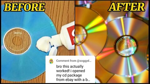 How To Fix A Scratched CD or DVD In 1 Minute Using Toothpaste