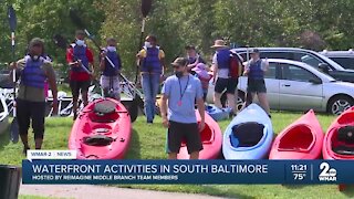 Waterfront activities in South Baltimore