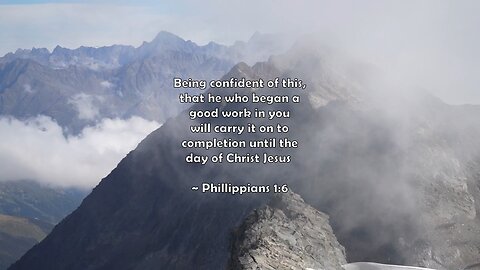 Bible verses - Phillippians 1:6 #quotes #god #jesus