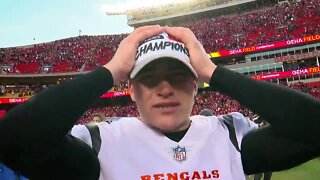 'One more': Bengals players, coaches celebrate AFC Championship