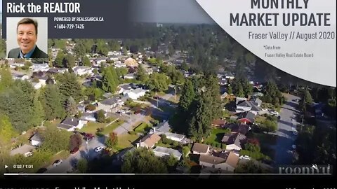 Monthly Real Estate Market Update | Fraser Valley | August 2020 | Rick the REALTOR®