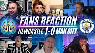 PREMIER LEAGUE FANS REACTION TO NEWCASTLE 1-0 MAN CITY | CARABAO CUP