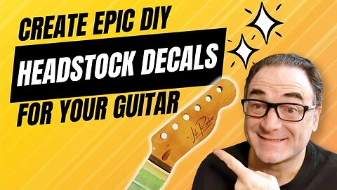 No More Boring Guitars! Create Pro quality DIY Waterslide Decals For Your Guitar Builds