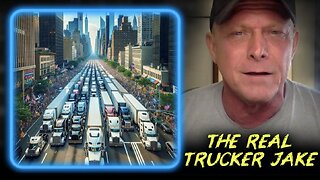 EXCLUSIVE: Patriot Truckers Protesting NYC's Persecution of Trump Sound-Off! | "Real Trucker Jake" Interviewed by Alex Jones