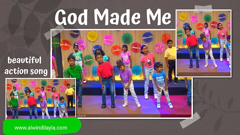 God Mads Me |Action Song | Jesus Song | chaildren action song 2024