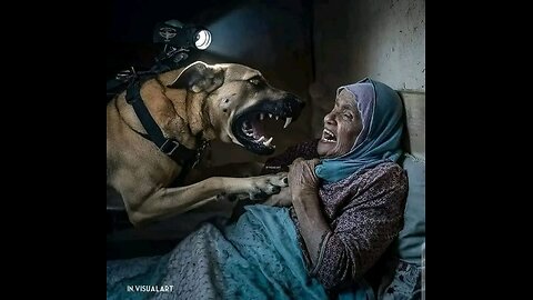 PALESTINION MOTHER GET SERIOUS INJURIES AFTER ISRELIE LEAVE DOG ON HER