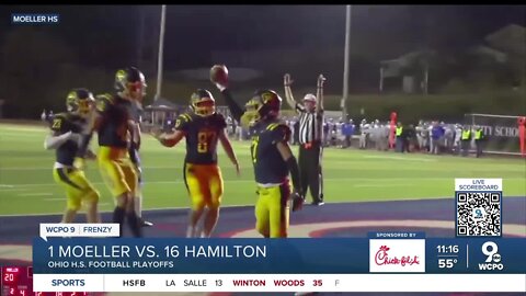 Punt bounces wrong way, helping Moeller in win over Hamilton