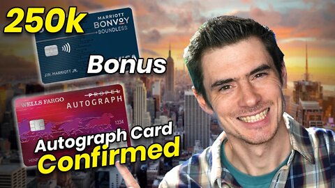 Marriott Bonvoy Boundless Card HUGE BONUS + WF Autograph Card CONFIRMED!