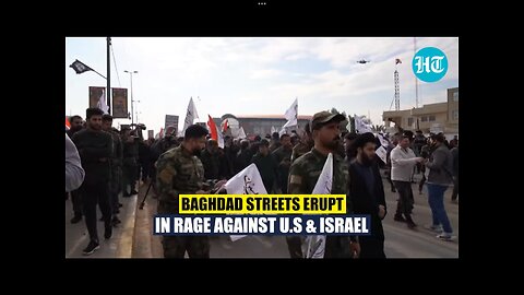 Iraqi Militants March On Baghdad Streets Against U.S. & Israel; Funeral Held For Slain Fighters