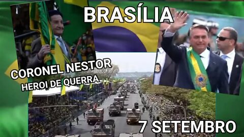 BRASÍLIA AGORA- EM DESFILE - 200 DA INDEPENDÊNCIA 7 DE SETEMBRO COM BOLSONARO.