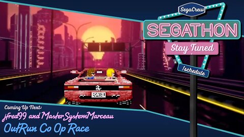 SegaCrew's Segathon VI: OutRun Race vs JFred99 w/ AlphaNerd Entertainment commenting 🚗🌴