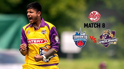 GT20 Canada Season 3 | Match - 8 Highlights | Toronto Nationals vs Surrey Jaguars