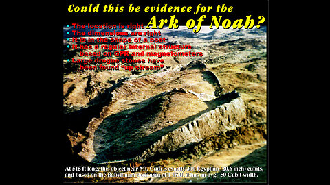 Noah's Ark G Edward Griffin narrates the discovery of Noah's Ark in Turkey.