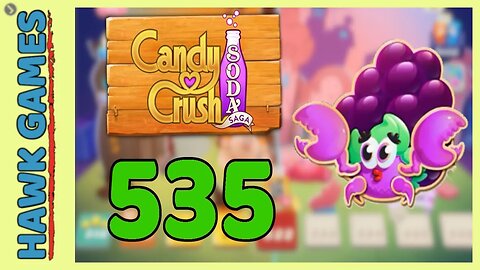 Candy Crush Soda Saga Level 535 (Jam mode) - 3 Stars Walkthrough, No Boosters