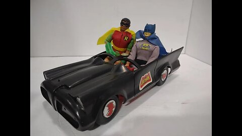 TV toy commercial Mego Batman Batmobile and Batcycle 1974
