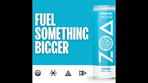 ZOA Zero Sugar Energy Drinks - Tropical Punch | Healthy Energy Formula