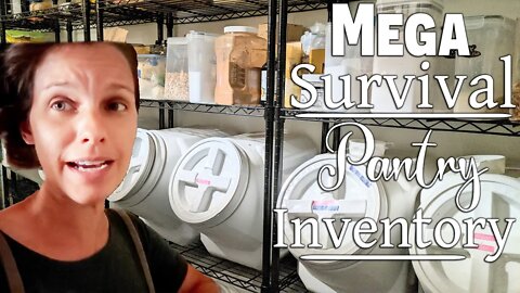 (MEGA) Survival Pantry Inventory ~ Prepping For The Worst Winter In History ~ 1 YEAR Survival PANTRY