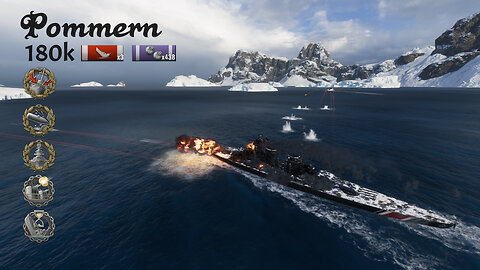 World of Warships | Pommern | 180k Bully