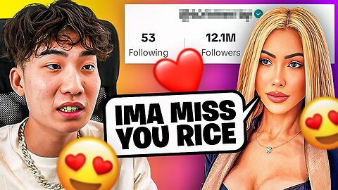 RiceGum RIZZES Up a Famous Tiktoker in Under 5 Minutes