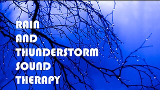 RAIN AND THUNDERSTORM SOUND THERAPY - 10 HOURS