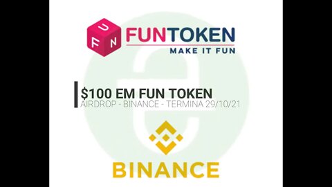 Airdrop - Binance - $100 em token FUN 29/10/21 - todas as respostas no vídeo!