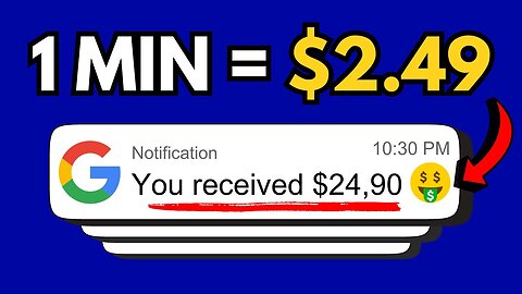 Get Paid 2.49$ Every Min🤑Watching Google Ads