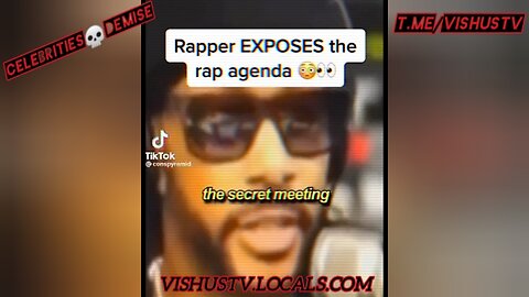 Rapper Exposes Rap Agenda: The Secret Meeting... #VishusTv 📺