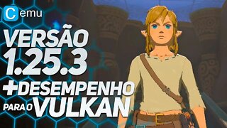 INCRÍVEL! O VULKAN RECEBE MAIS DESEMPENHO E VÁRIAS OTIMIZAÇÕES! Cemu 1.25.3