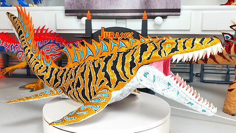 CUSTOM MATTEL MOSASAURUS JURASSIC WORLD HYBRID DINOSAUR REPAINT