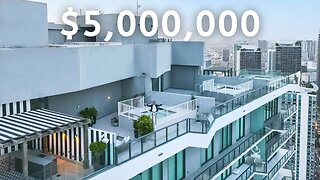 $5,000,000 BRICKELL TROPHY PENTHOUSE with Rooftop Pool & Water Views From Every Room