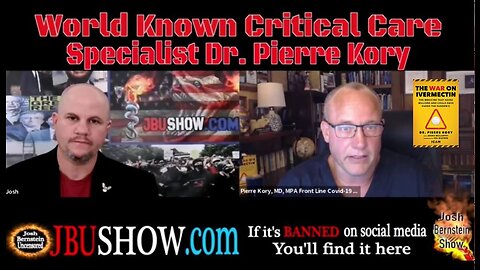 DR. PIERRE KORY'S SHOCKING REVELATIONS: ALL VARIANTS WERE MANUFACTURED NONE OF THEM CAME FROM NATURE