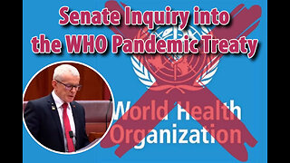WHO Pandemic Treaty Debate [Senator Malcolm Roberts]