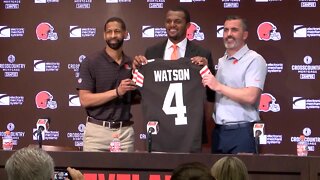 Cleveland Browns introduce Deshaun Watson at Friday press conference