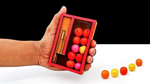 DIY Mini Pocket Gumball Dispenser From Cardboard | How made Toy for Kids