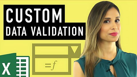 Excel Custom Data Validation (Use formulas to check for text, numbers & length)