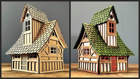 ❣DIY Farm House Using Cardboard❣