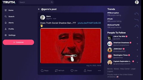 Does TruthSocial Shadow Ban??? Part 3