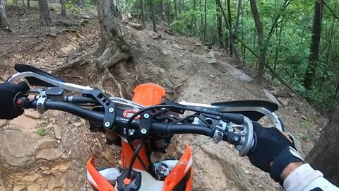 Lugging the KTM 300 - Highland Park Resort, Trail 36 Rock Crawling Cedartown GA