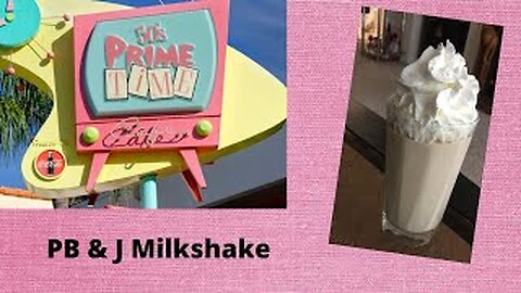 Disney's PB & J Milkshake from 50's Prime Time Cafe