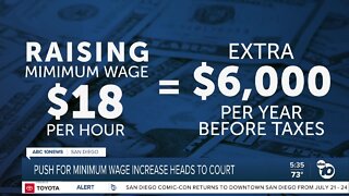 Push to raise California's minimum wage heads to court