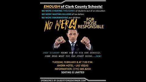Joey Gilbert - ENOUGH of Clark County Schools! How to fix this...