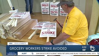 Grocery workers strike avoided