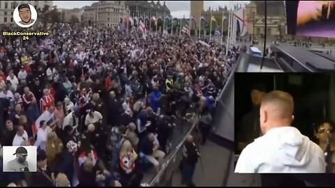 CROWD FIRES UP IN LONDON🇬🇧🛗WHEN SEEING A FAVOURITE POLITICIAN🇺🇸🪽👑🪽🏛️💫