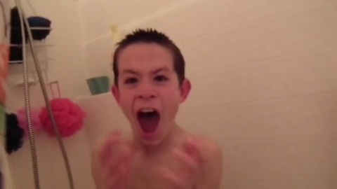 13 hilarious shower scares. The last one is the best!