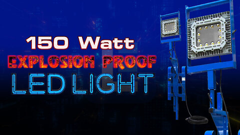 Scaffold Mount LED Explosion Proof Light & Base Stand Mount for Hazardous Locations