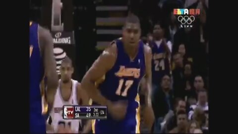 Andrew Bynum 23 Points @ Spurs, 2009-10.