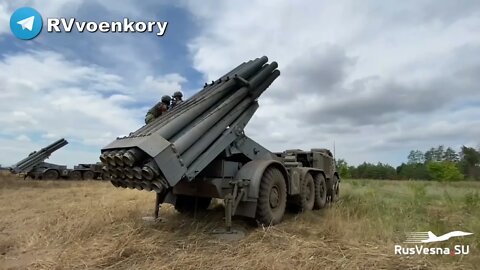 BM-27 "Hurricane" MLRS Of The "O" Grouping Hammering Ukrainian Manpower & Equipment On The Front