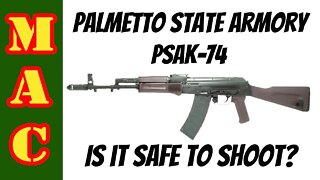 Palmetto State Armory PSAK-74 - Are they safe to shoot or are the locking lugs defective?