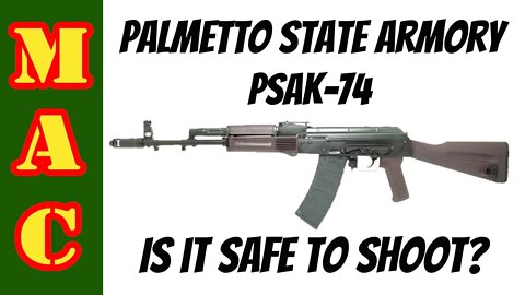 Palmetto State Armory PSAK-74 - Are they safe to shoot or are the locking lugs defective?