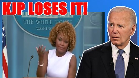 WATCH! Karine Jean Pierre SNAPS at reporter who asked if Biden is DISABLED!